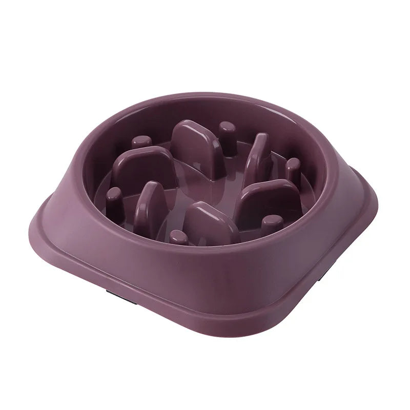 Petslova™ Slow Feed Pet Bowl – Anti-Choking, Non-Slip, Various Colors & Shapes