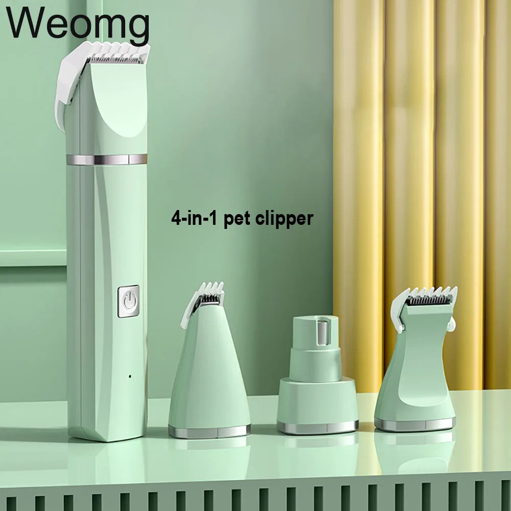 Petslova™ 4-in-1 Pet Grooming Kit – Dog Cat Clipper, Nail Grinder & Trimmer