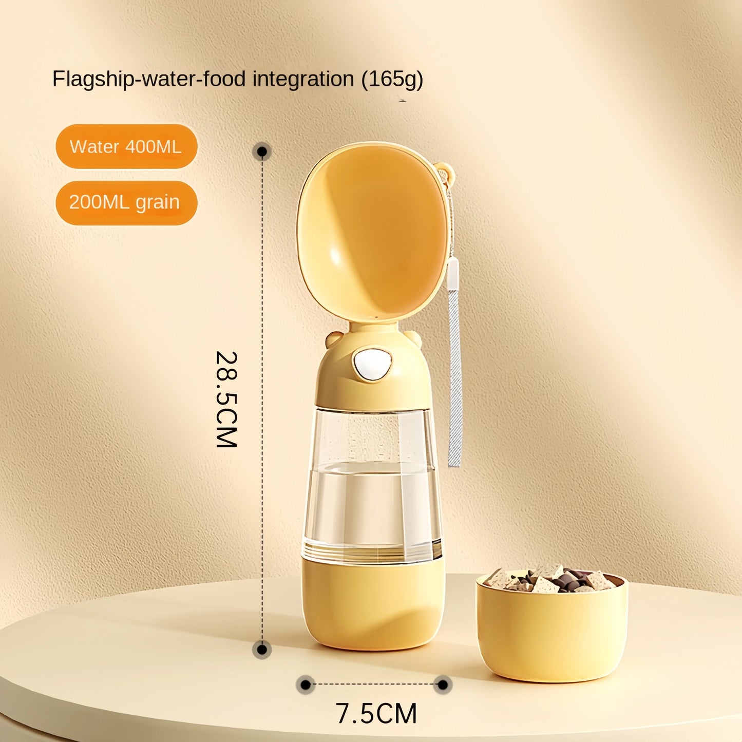 Petslova™ Portable Dog Water Bottle with Food Dispenser