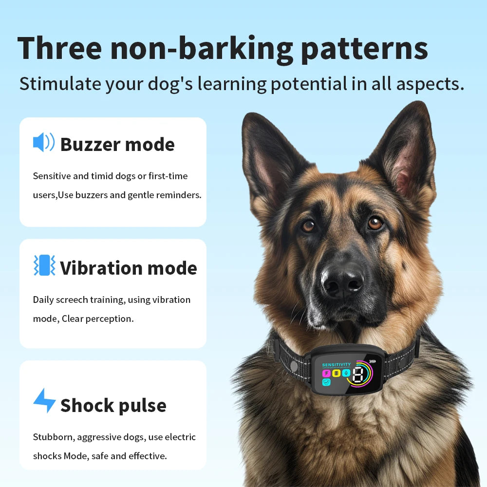 Petslova™ Smart Anti-Bark Dog Collar – Rechargeable & Adjustable