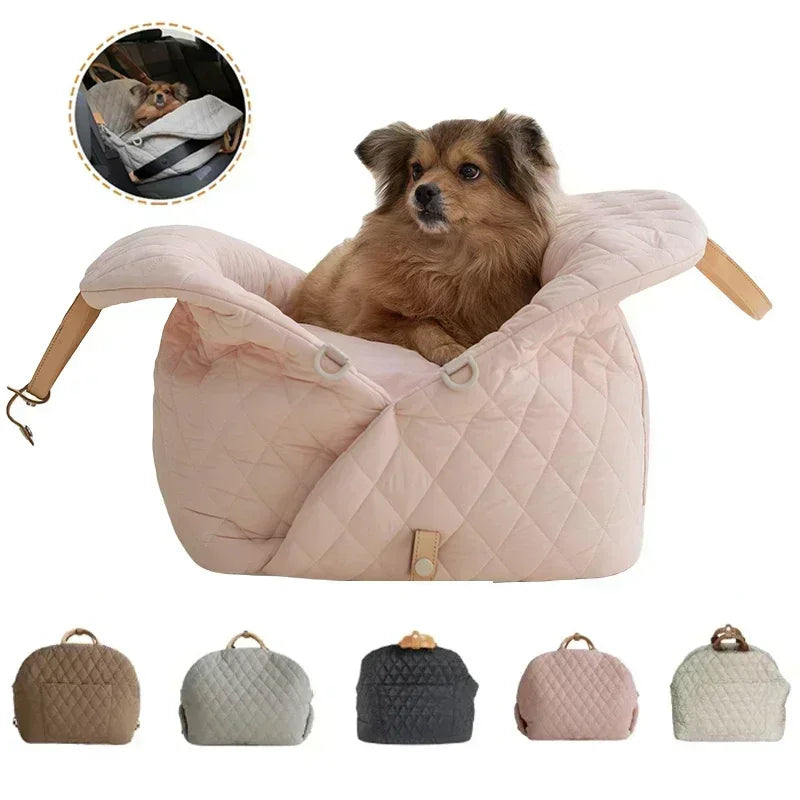 Petslova™ Small Dog & Cat Luxury Travel Bag – Bed, Seat & Carrier