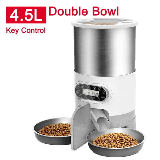 Petslova™ Smart Feeder Dual Meal Dispenser for Cats and Dogs