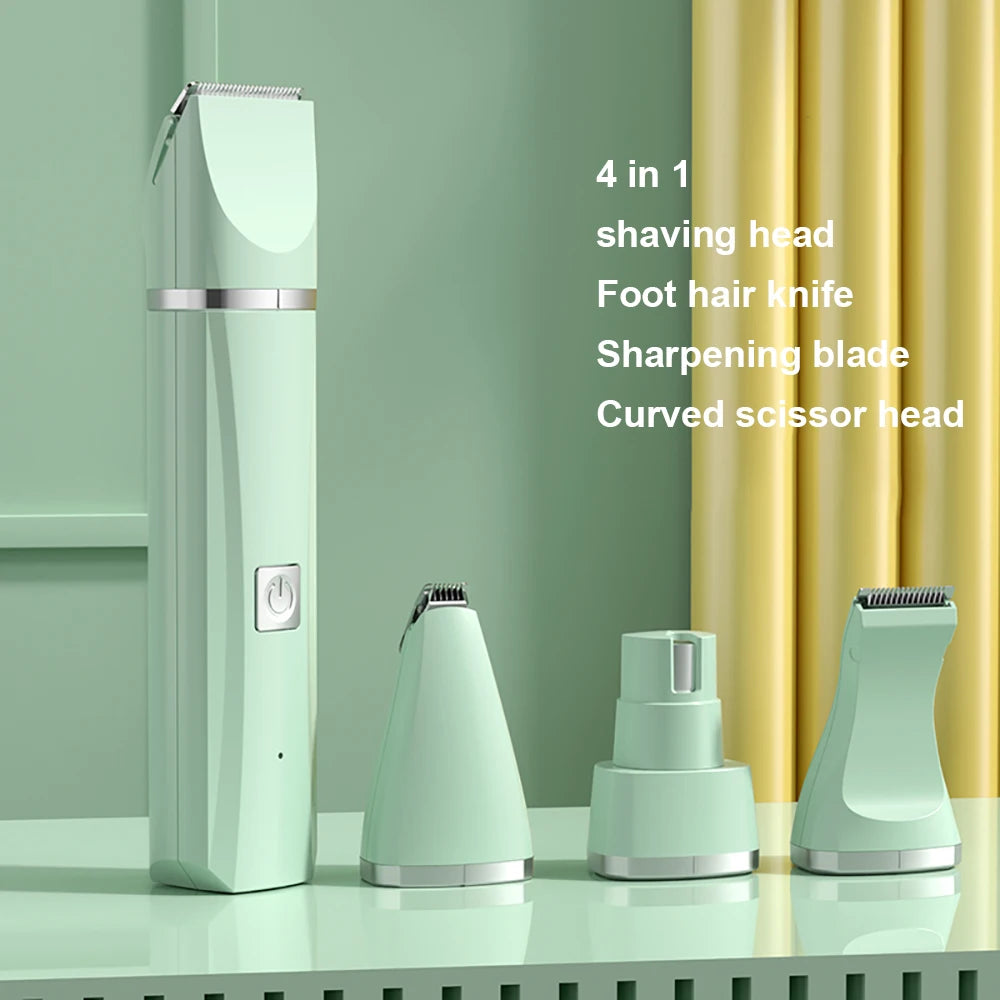 Petslova™ 4-in-1 Pet Grooming Kit – Dog Cat Clipper, Nail Grinder & Trimmer