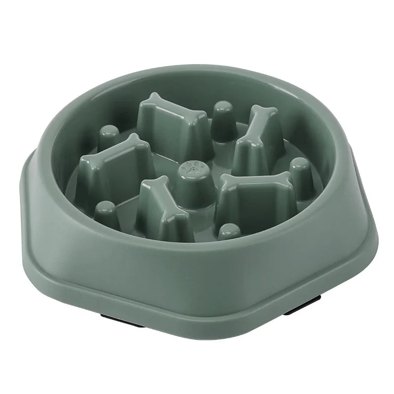 Petslova™ Slow Feed Pet Bowl – Anti-Choking, Non-Slip, Various Colors & Shapes