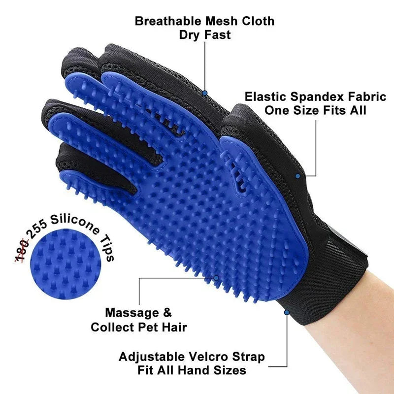 Petslova™ Silicone Pet Grooming Gloves
