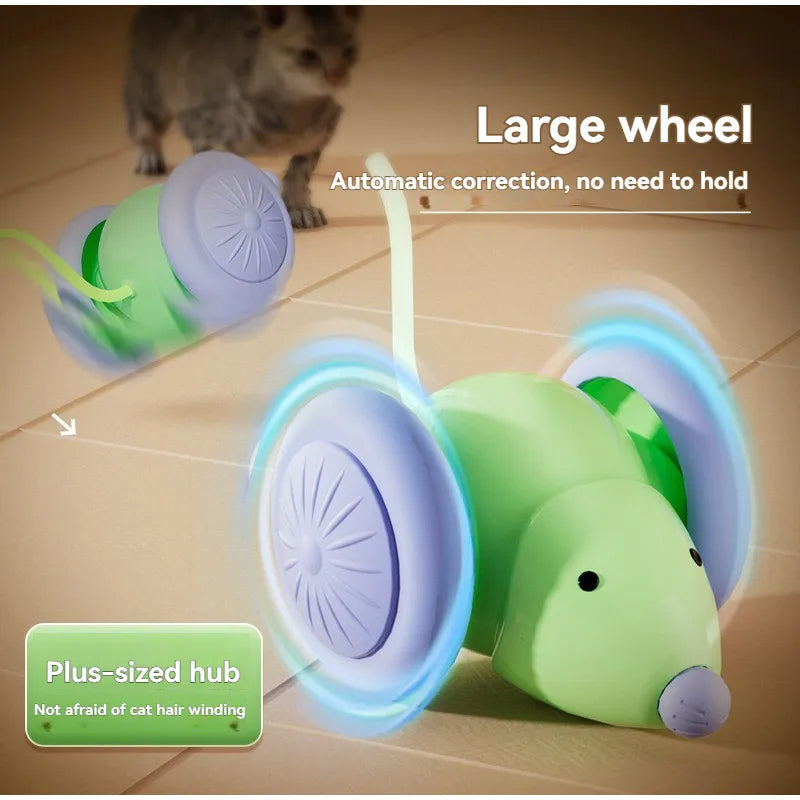 Petslova™ Interactive Electric Cat Toy – Automatic Mouse Car with Obstacle Avoidance