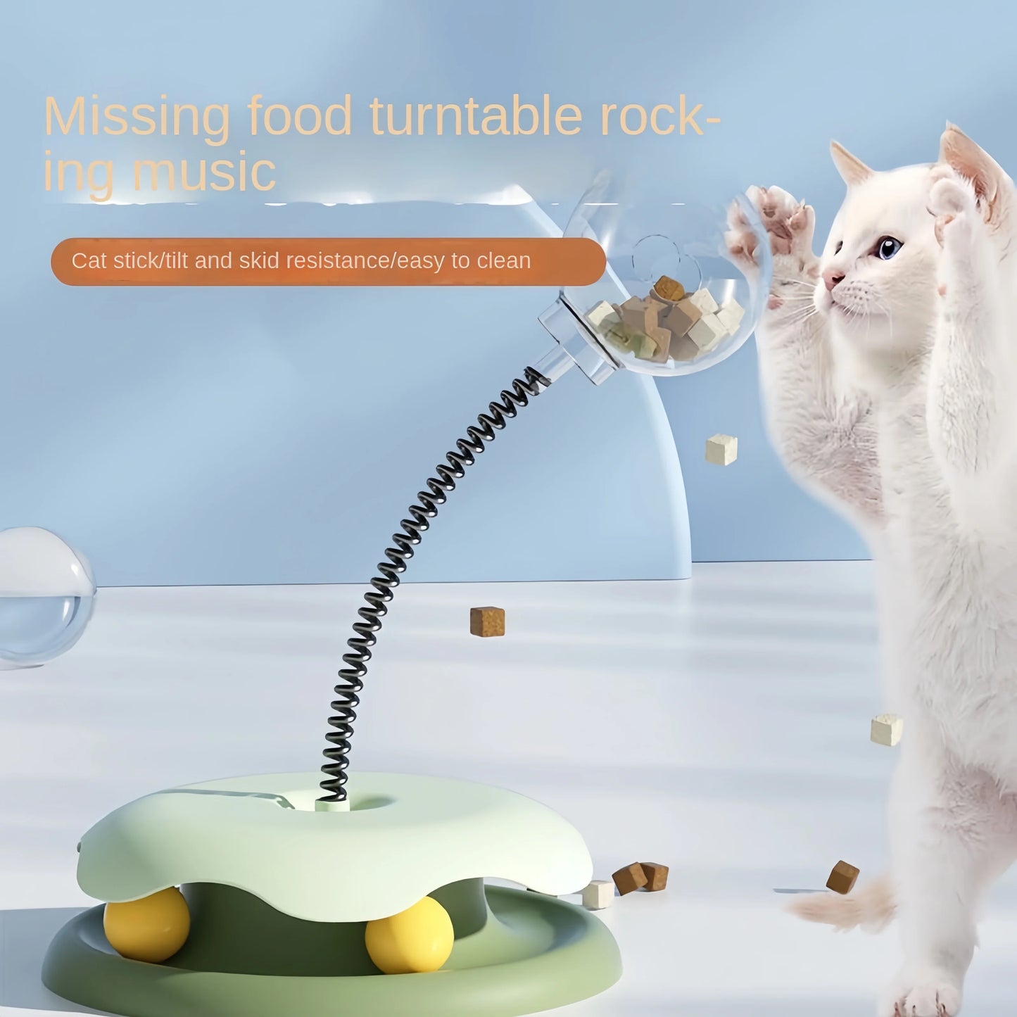 Petslova™ Interactive Cat Puzzle Feeder – Treat Dispensing Ball Toy