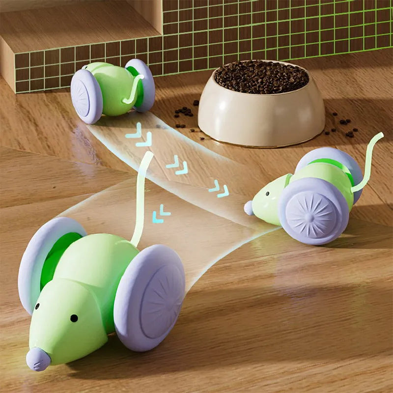 Petslova™ Interactive Electric Cat Toy – Automatic Mouse Car with Obstacle Avoidance