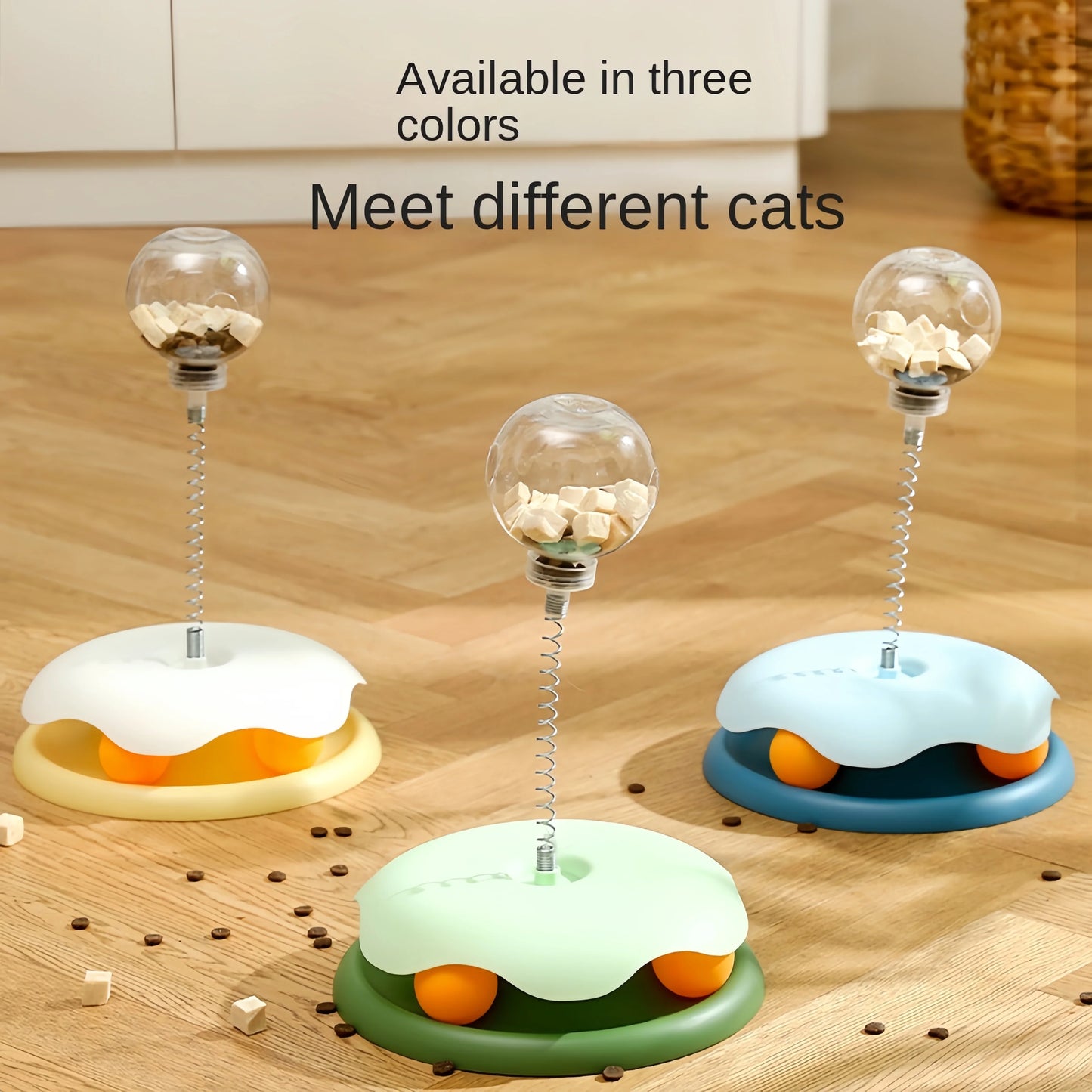 Petslova™ Interactive Cat Puzzle Feeder – Treat Dispensing Ball Toy
