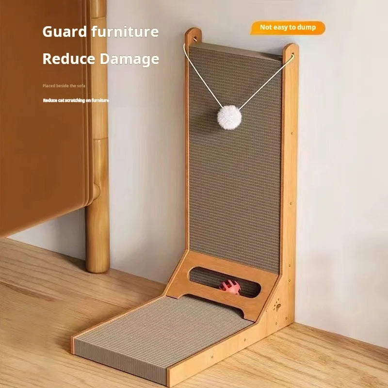 Petslova™ Wooden Cat Scratching Post – Durable & Scratch-Resistant