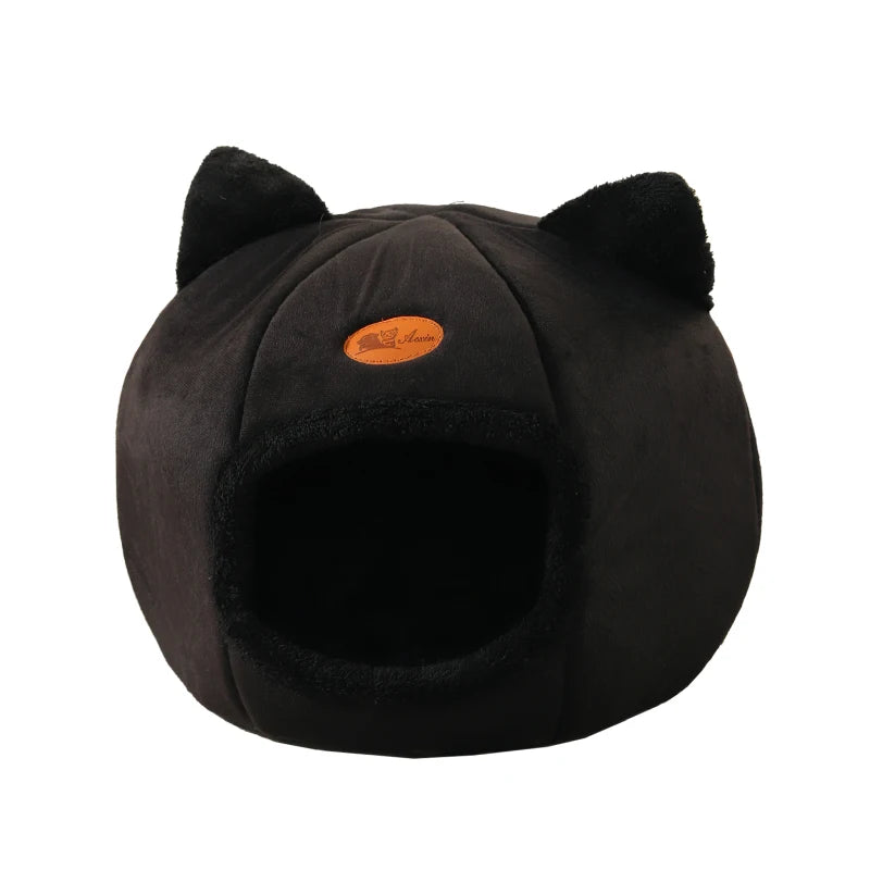 Petslova™ Winter Cozy Cat & Dog Bed – Warm Cave Nest for Deep Sleep