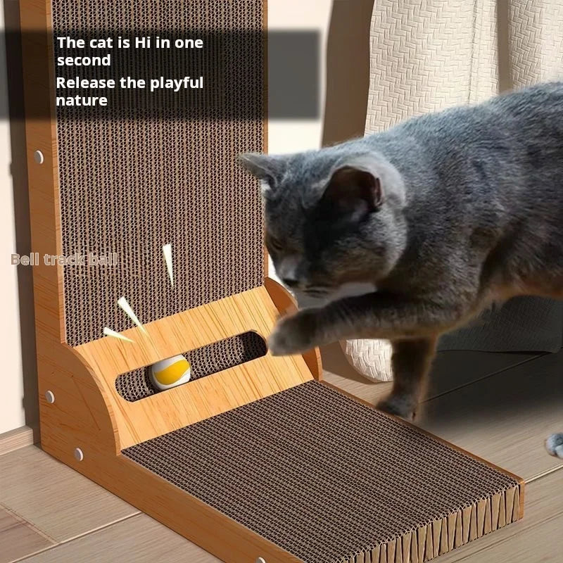 Petslova™ Wooden Cat Scratching Post – Durable & Scratch-Resistant