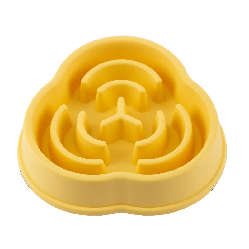 Petslova™ Slow Feed Pet Bowl – Anti-Choking, Non-Slip, Various Colors & Shapes