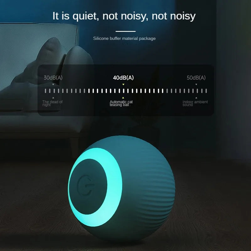 Petslova™ Interactive Rolling Cat Toy – Automatic & Rechargeable Ball
