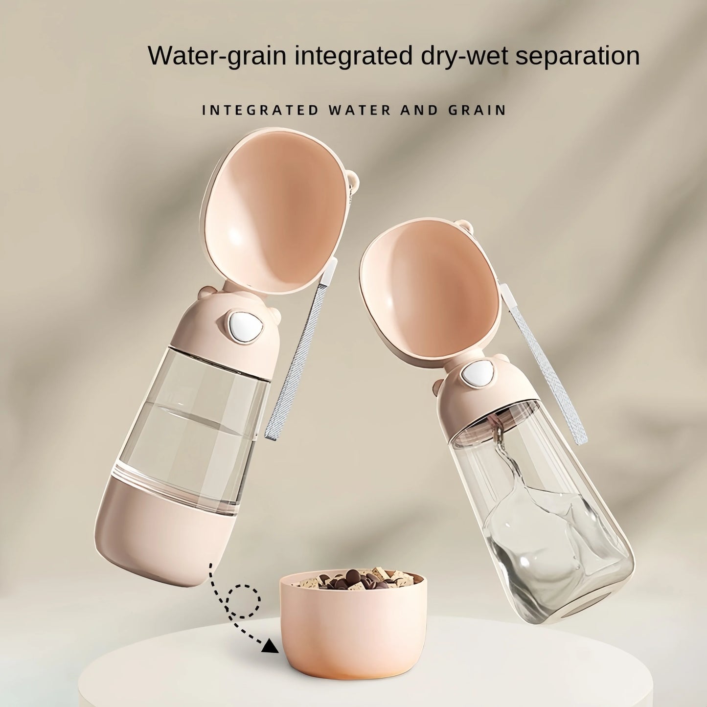 Petslova™ Portable Dog Water Bottle with Food Dispenser