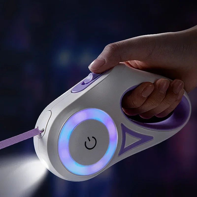 Petslova™ LED Retractable Dog Leash – Luminous, Automatic & Durable