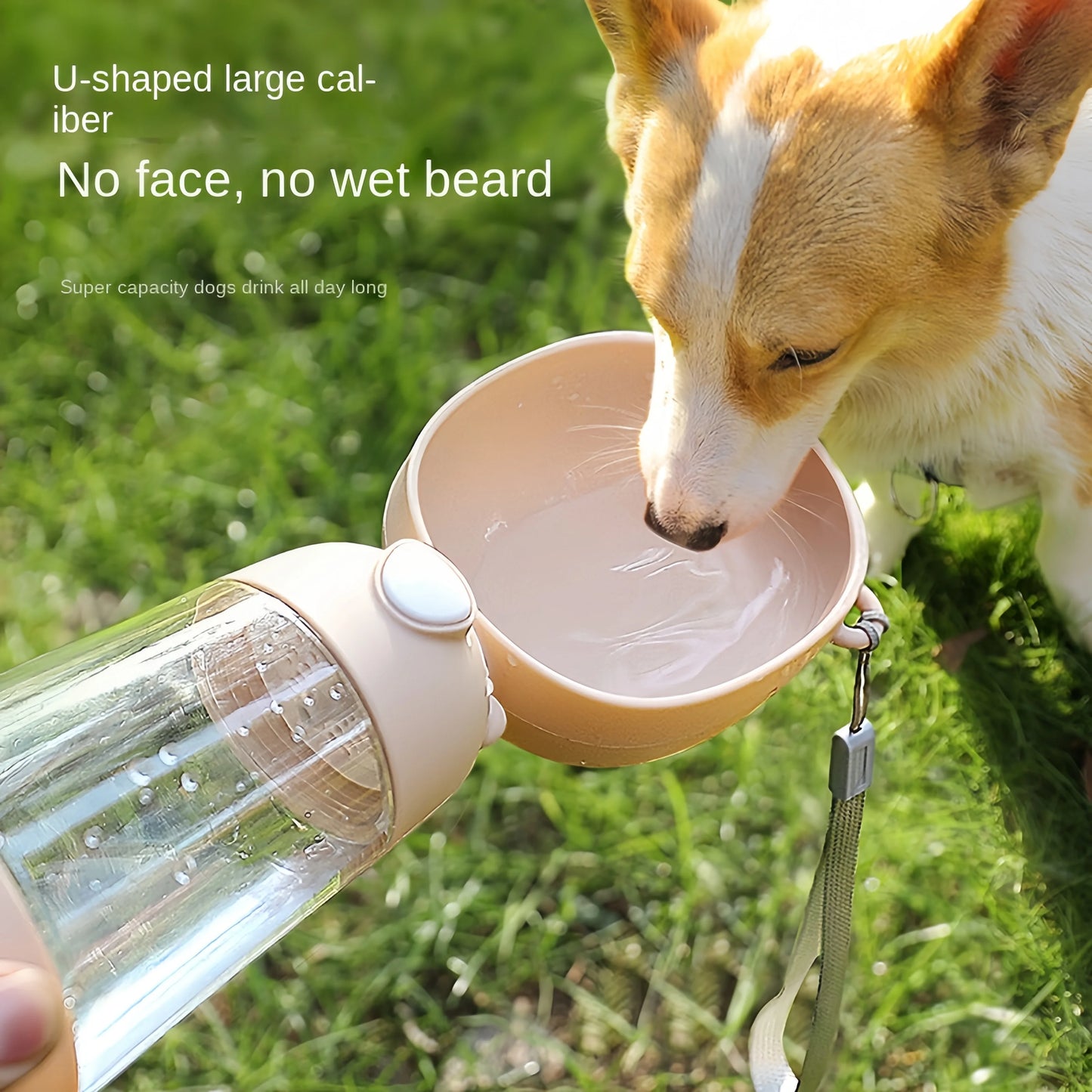 Petslova™ Portable Dog Water Bottle with Food Dispenser