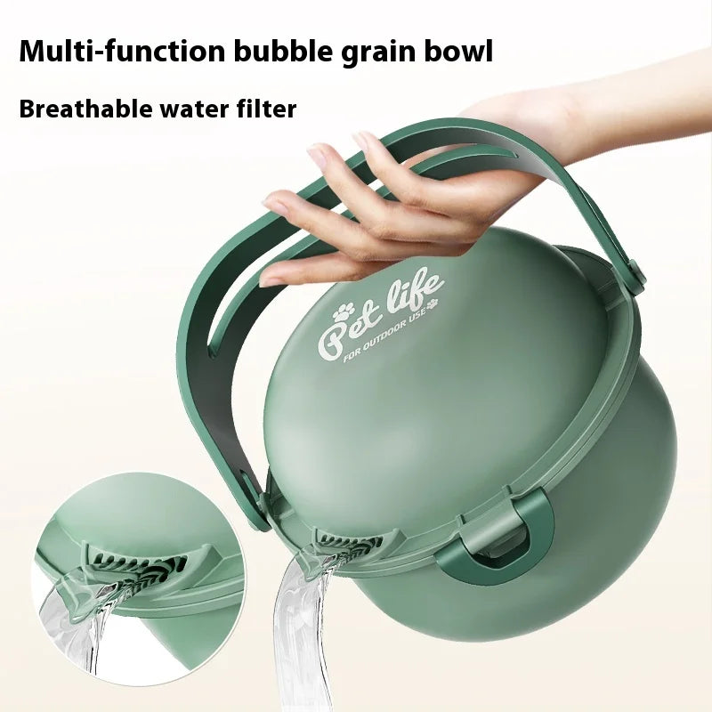 Petslova™ Portable Pet Bowl – Travel Folding Double Bowl