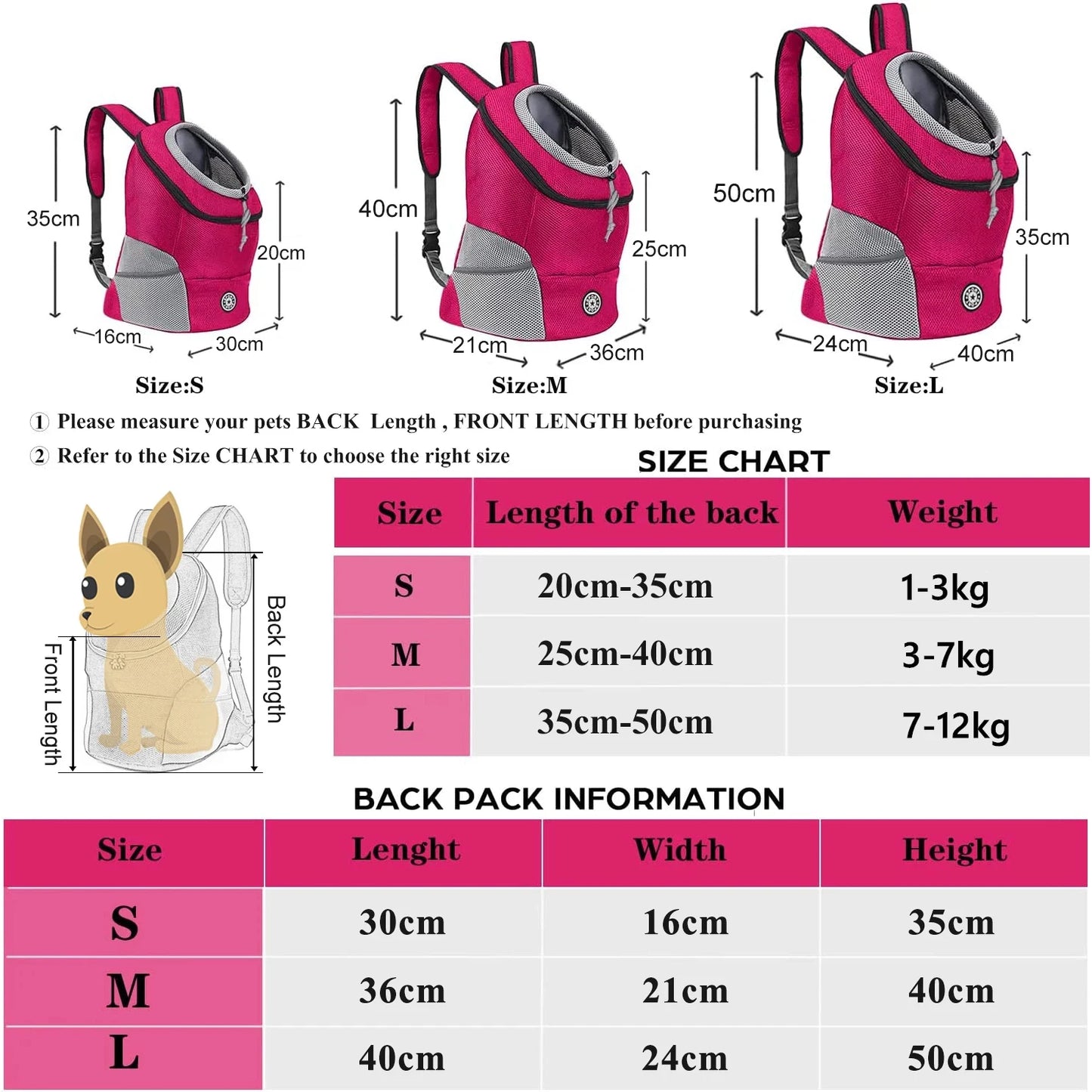 Petslova™ Dog & Cat Carrier Backpack – Travel & Breathable