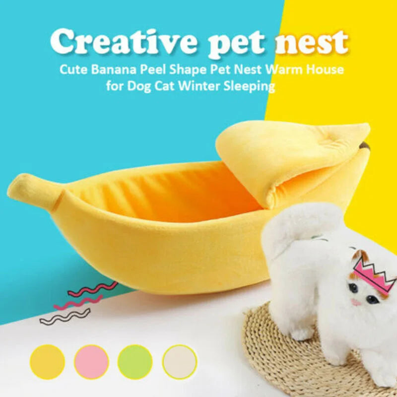 Petslova™ Banana Cat Bed House Funny Cute Cozy