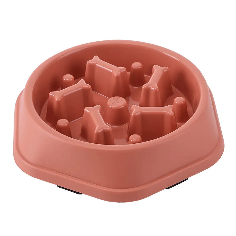 Petslova™ Slow Feed Pet Bowl – Anti-Choking, Non-Slip, Various Colors & Shapes