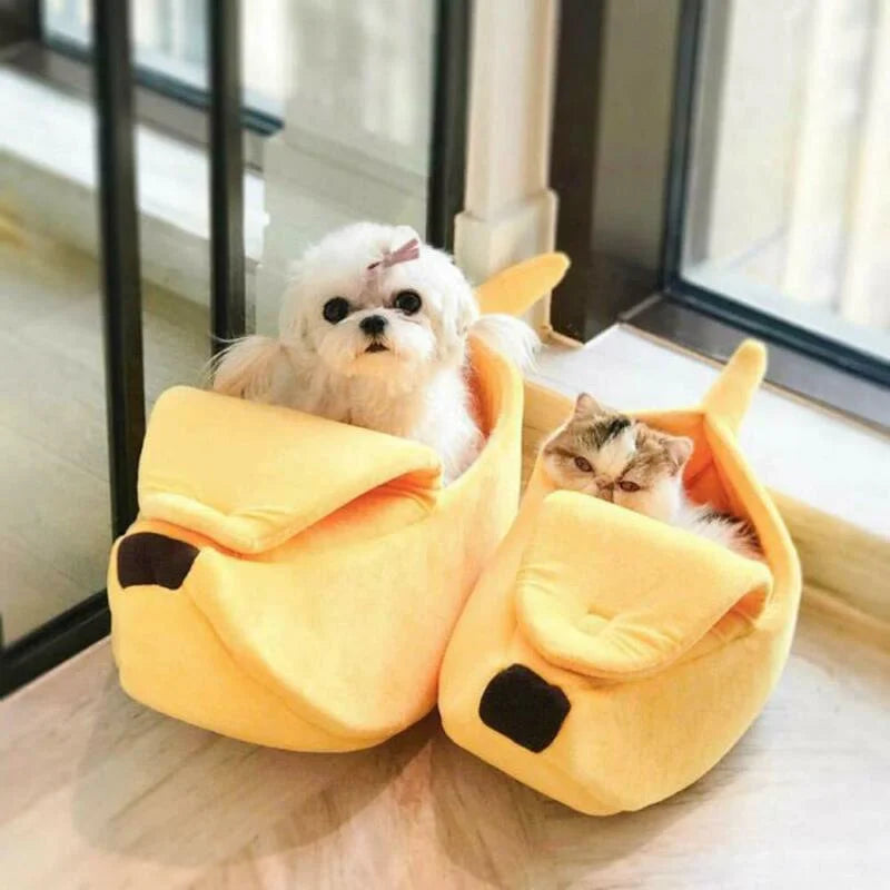 Petslova™ Banana Cat Bed House Funny Cute Cozy