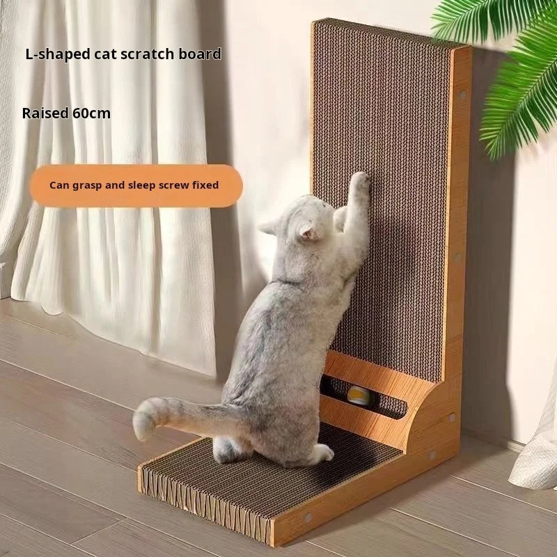 Petslova™ Wooden Cat Scratching Post – Durable & Scratch-Resistant