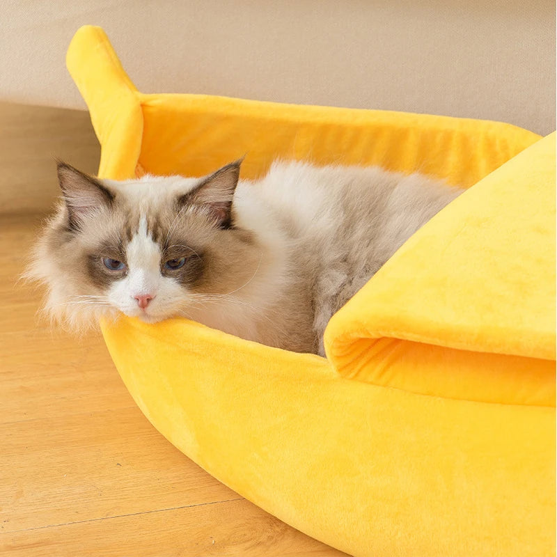 Petslova™ Banana Cat Bed House Funny Cute Cozy