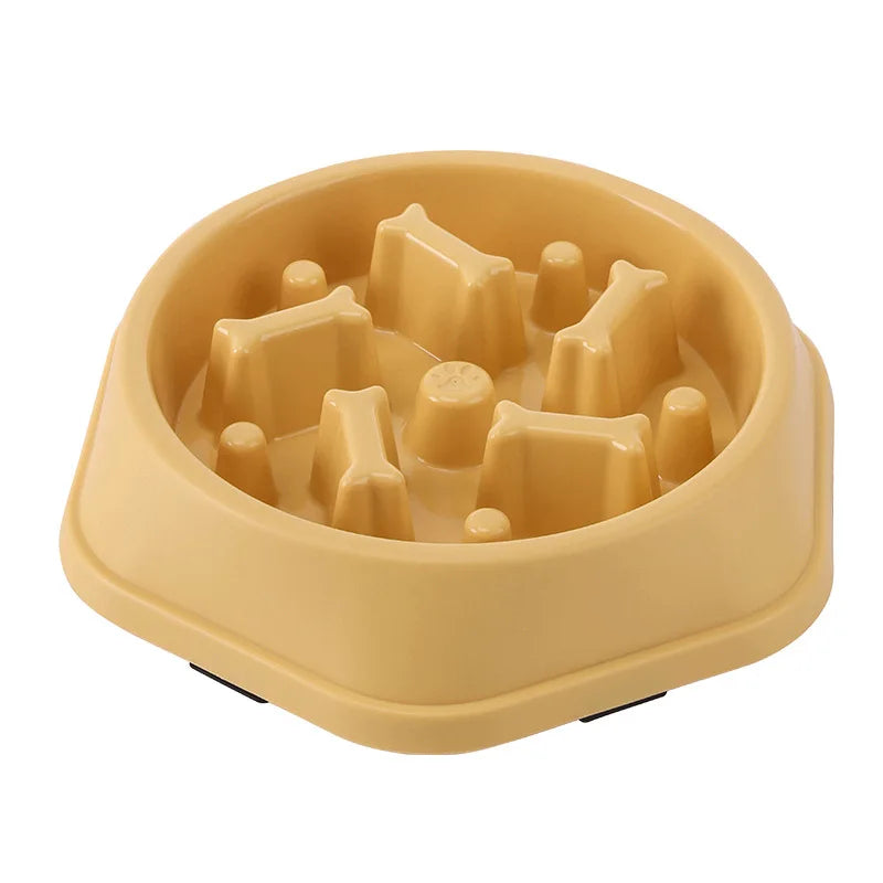 Petslova™ Slow Feed Pet Bowl – Anti-Choking, Non-Slip, Various Colors & Shapes