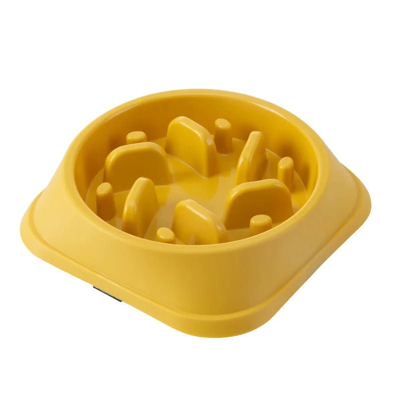 Petslova™ Slow Feed Pet Bowl – Anti-Choking, Non-Slip, Various Colors & Shapes