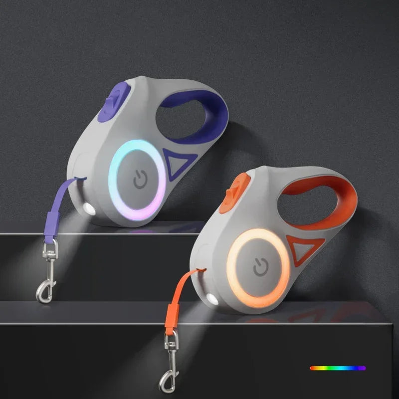 Petslova™ LED Retractable Dog Leash – Luminous, Automatic & Durable