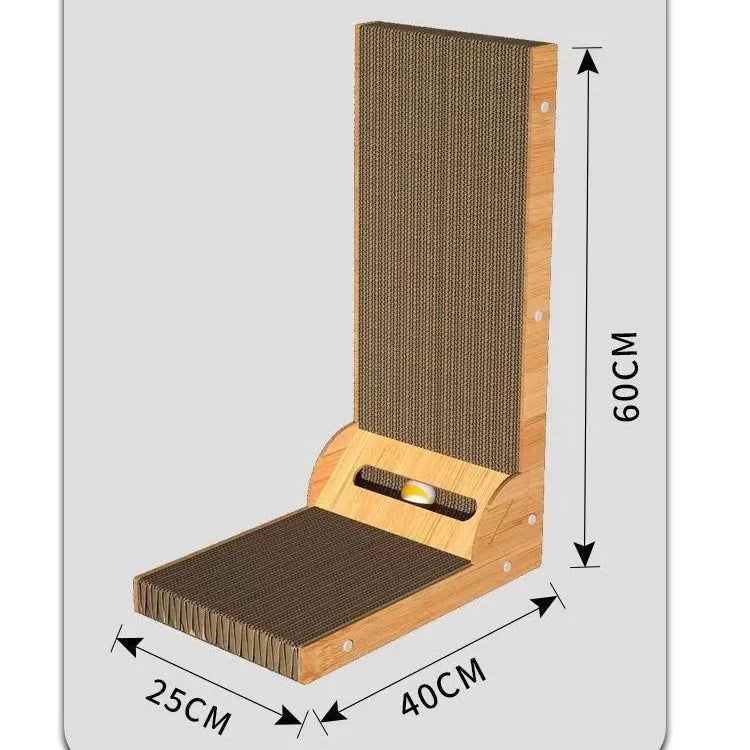 Petslova™ Wooden Cat Scratching Post – Durable & Scratch-Resistant
