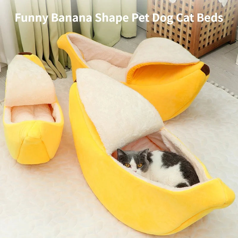 Petslova™ Banana Cat Bed House Funny Cute Cozy