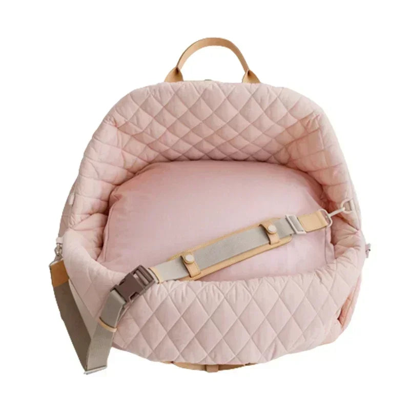 Petslova™ Small Dog & Cat Luxury Travel Bag – Bed, Seat & Carrier