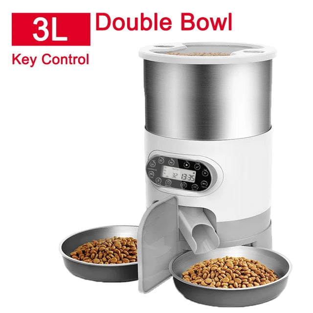 Petslova™ Smart Feeder Dual Meal Dispenser for Cats and Dogs