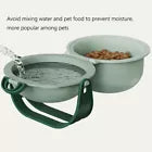 Petslova™ Portable Pet Bowl – Travel Folding Double Bowl