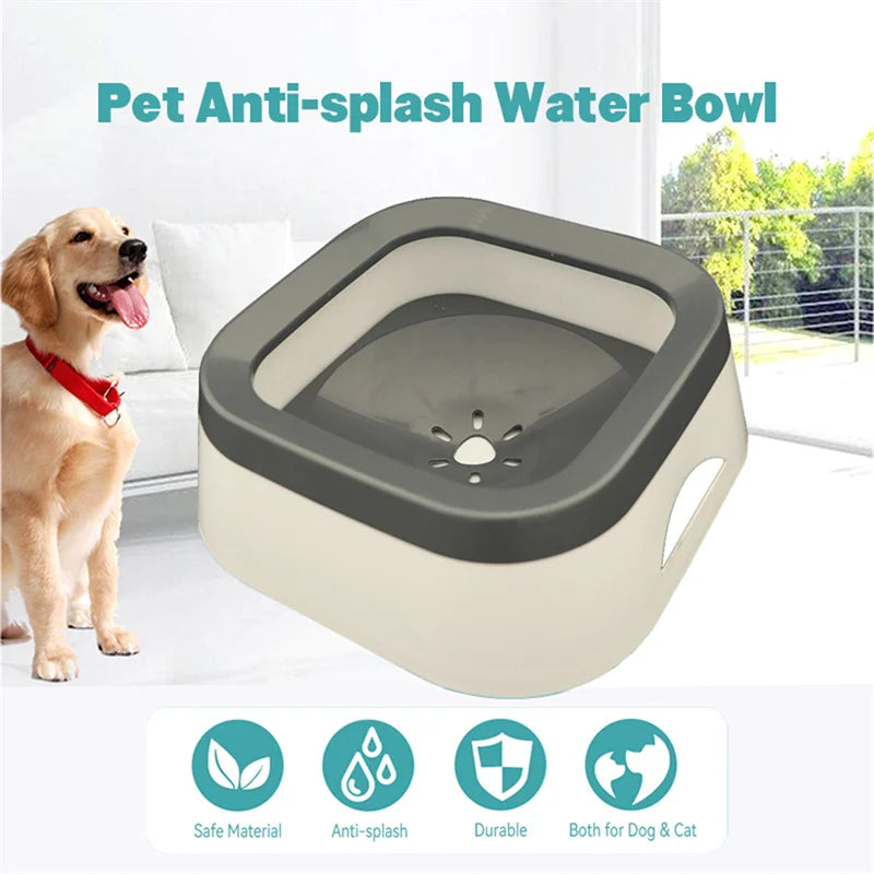 Petslova™ 1L Anti-Splash Water Bowl for Dogs & Cat